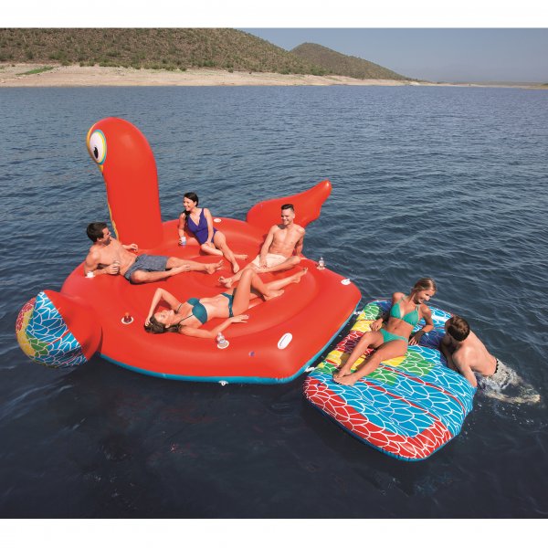 Gigantisk flytande papegoja f�r 6 personer - 4,7x3,8 meter