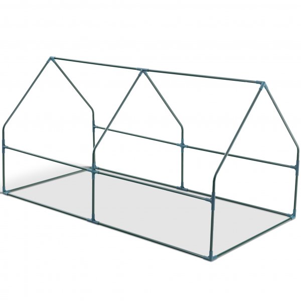 Plastv�xthus 1,6m� | St�lram med PE-plast�verdrag