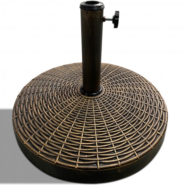 Klassiskt parasoll 3,5m med vev | Inklusive parasollfot | Antracitgrå Klassiskt parasoll 3,5m med vev | Inklusive parasollfot | Antracitgrå