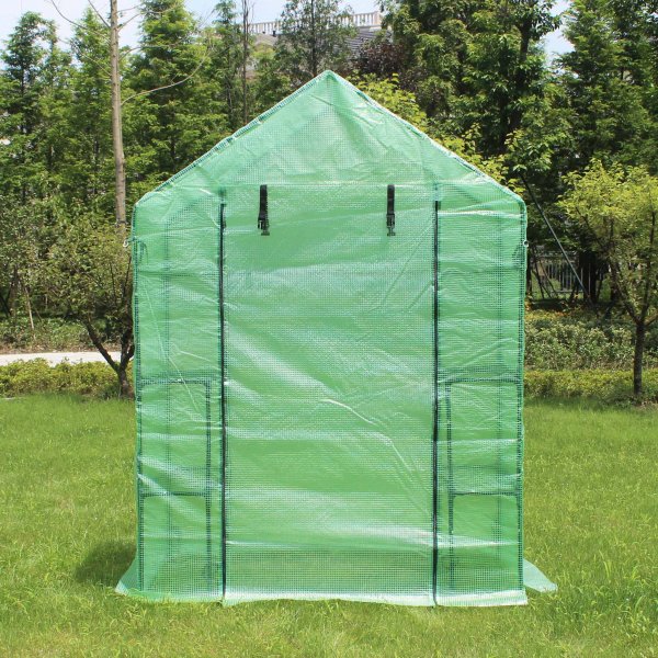 Litet plastväxthus 1m² | Stålram med PE-plastöverdrag Litet plastväxthus 1m² | Stålram med PE-plastöverdrag