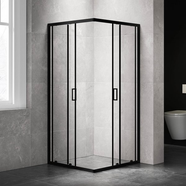 Duschhörna med skjutdörrar | 6mm säkerhetsglas | Modern design Duschhörna med skjutdörrar | 6mm säkerhetsglas | Modern design