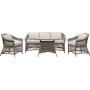 Menton soffgrupp fr utomhus - Bord, ftljer och 3-sits soffa