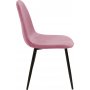 Matstol | Rosa sammet, stoppad sits & svarta stålben | Carisma 2-pack Matstol | Rosa sammet, stoppad sits & svarta stålben | Carisma 2-pack