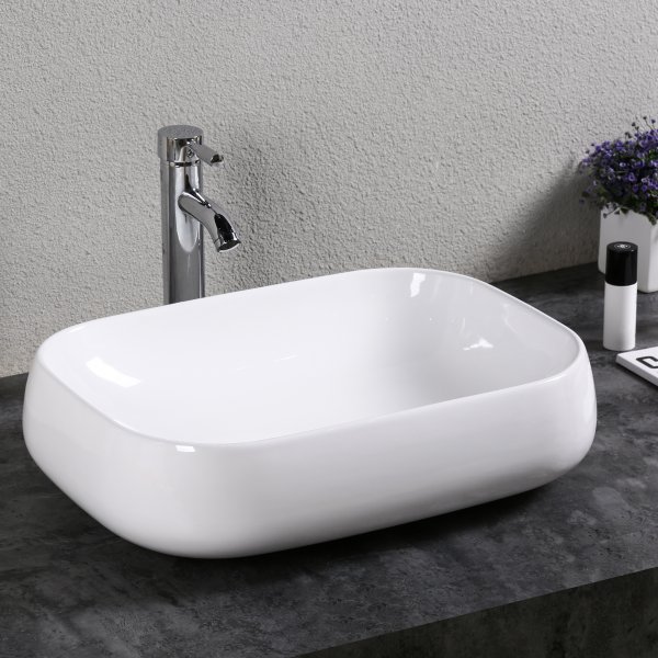 Tvttstll 56x42cm | Porslin med mjuka former | Slt yta