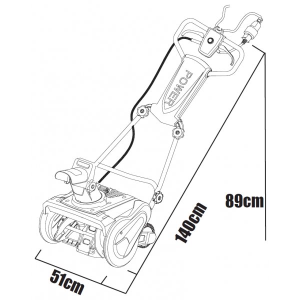 Snöslunga elektrisk | 2000W | Metalcraft Snöslunga elektrisk | 2000W | Metalcraft