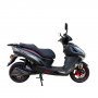 Elmoped 2000W | 72V 20Ah litiumbatteri | Upp till 45 km/h | Moped klass I | Rckvidd 50 km | Svart med rda detaljer