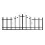Classical 2 dubbelgrind 4 x 1,5 m � Svart st�l | Uppfartsgrind