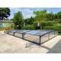 Pooltak 3x6m | Utan skenor | UV-skydd | Justerbar drr