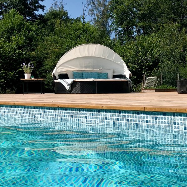 Rund solsäng 230cm | Smart inbyggd dynförvaring | Lyfco Höllviken Rund solsäng 230cm | Smart inbyggd dynförvaring | Lyfco Höllviken