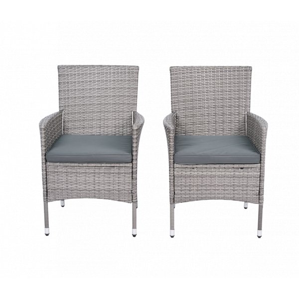 Matstol i konstrotting | Gr� | Dynor ing�r | 2-pack