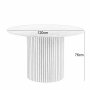 Runt matbord 120 cm i valn�t med plats f�r 4�5 personer | Ludvig