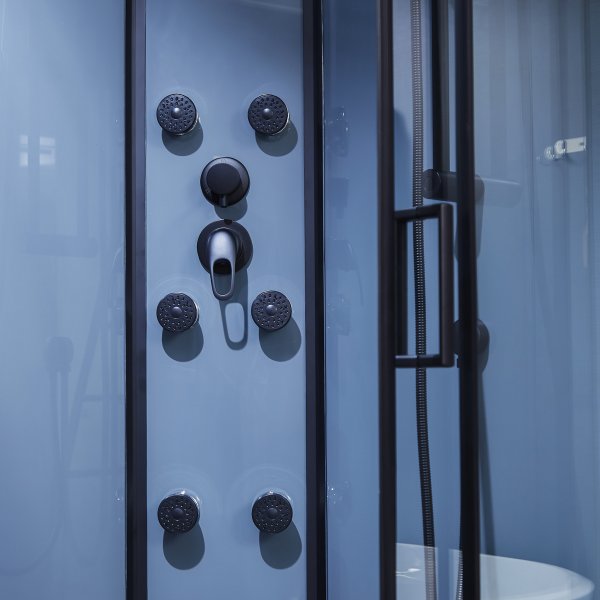 Lyxig duschkabin med massage, belysning, bluetooth - Gr�