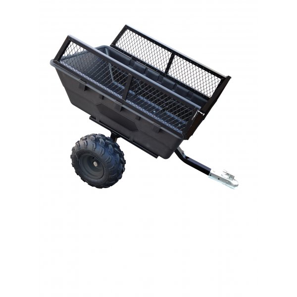 Robust ATV-Vagn med mesh | 700KG Lastkapacitet & terränghjul | Svart Robust ATV-Vagn med mesh | 700KG Lastkapacitet & terränghjul | Svart