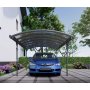 Carport 15 m | 505 x 303 cm | Singelbilsparkering | Modern & elegant skyddslsning