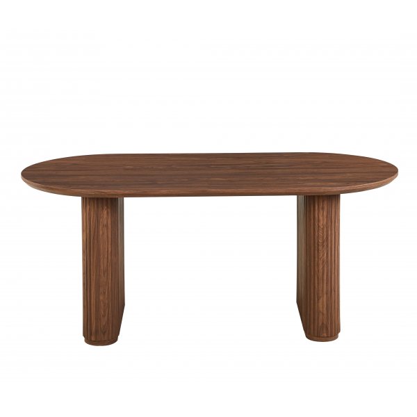 Matbord 180 cm i valn�t med r�fflade tr�ben | Callum
