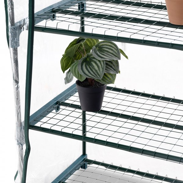 Miniväxthus 0,3m² | Stålram med plastöverdrag Miniväxthus 0,3m² | Stålram med plastöverdrag