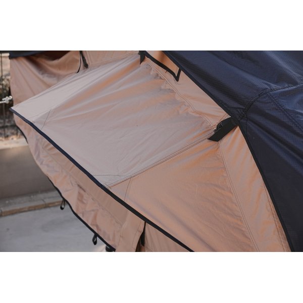 Takt�lt Softshell 240�160 cm | 10 000 mm vattent�tt | Madrass & stege ing�r | Trekkrunner