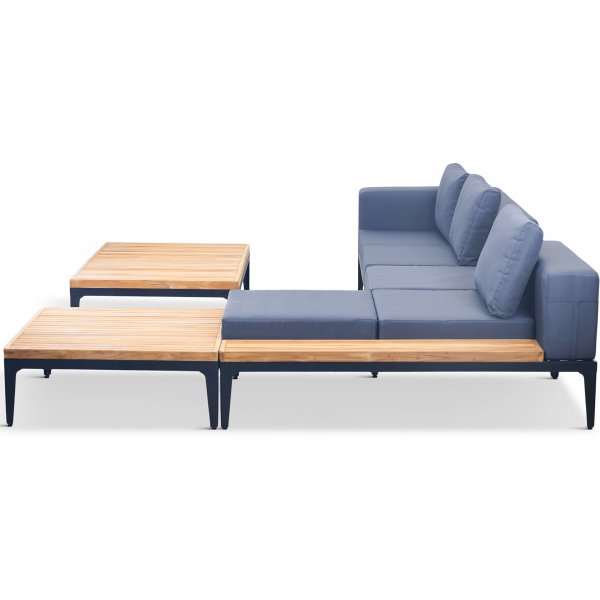 Loungegrupp fr trdgrden | Teak och aluminium | Lyfco Bjrkskr