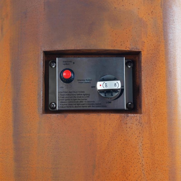 Gasoldriven eldstad i cortenst�l | F�r utomhusmilj� | Fredrika - FYNDVARA