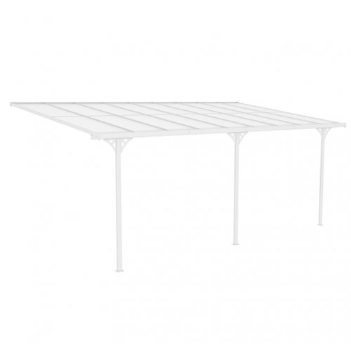 Altantak 6,17x3 m | Kanalplast / Aluminium| Premium modell | Vit