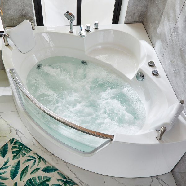 Bubbelbadkar med glasfront & värmare 140x140cm | BK-006V Bubbelbadkar med glasfront & värmare 140x140cm | BK-006V